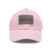 Love Wins Dad Hat with Leather Patch (Rectangle)