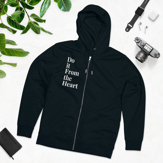 Do It From The Heart  Men's Cultivator Zip Hoodie