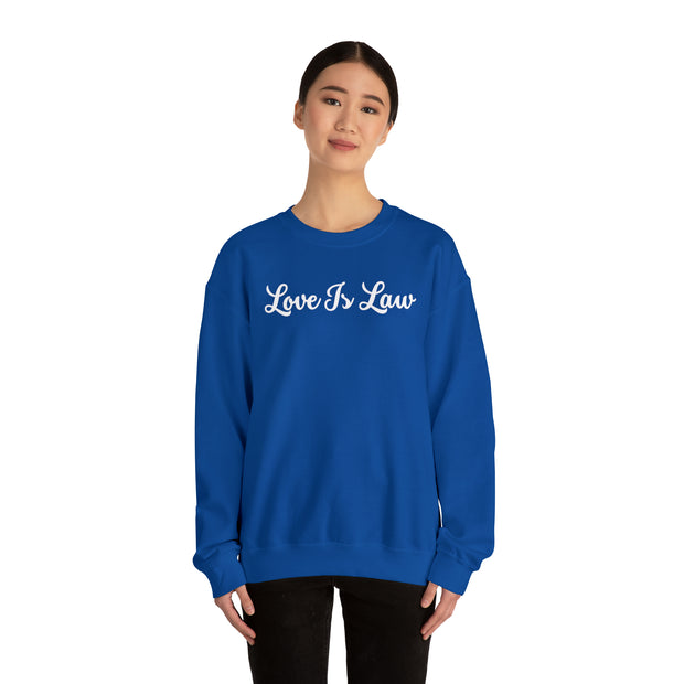 Love Is Law Unisex Heavy Blend™ Crewneck Sweatshirt