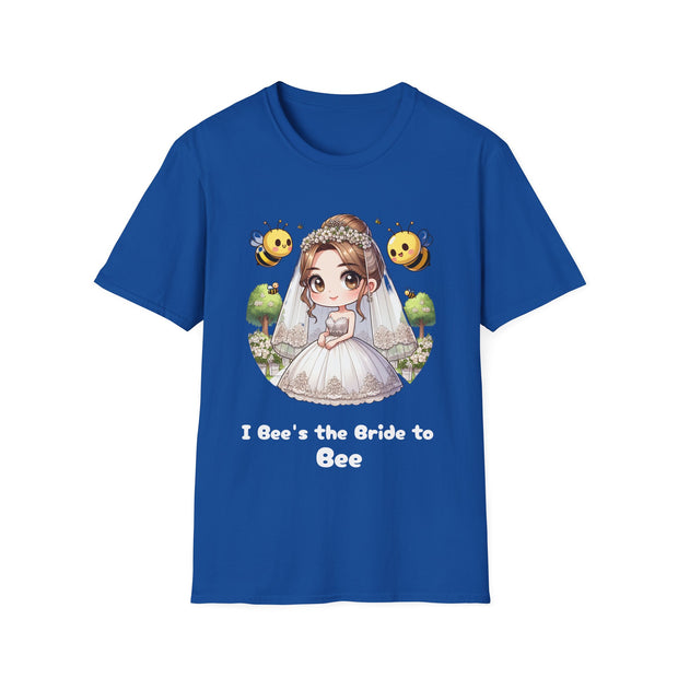 I Bee's the Bride to Bee Unisex Softstyle T-Shirt - Fun Wedding Theme Tee