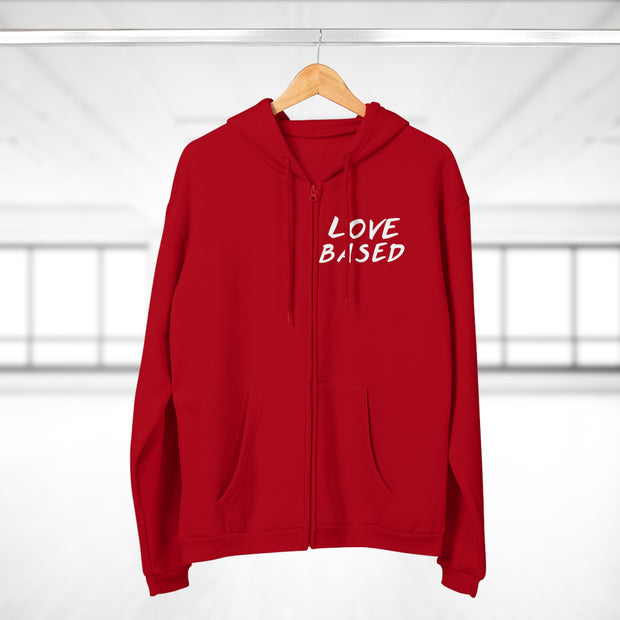 Love Based Based In Love Unisex Hooded Zip Sweatshirt