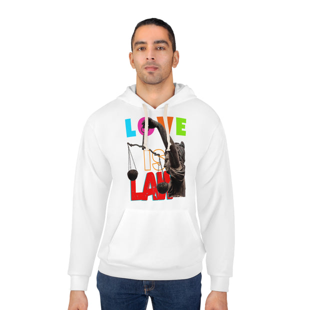 Love Is Law Unisex Pullover Hoodie (AOP)