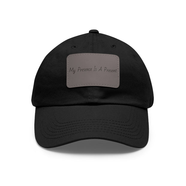 My Presence Dad Hat with Leather Patch (Rectangle)