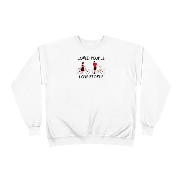 Loved People Love People Unisex EcoSmart® Crewneck Sweatshirt