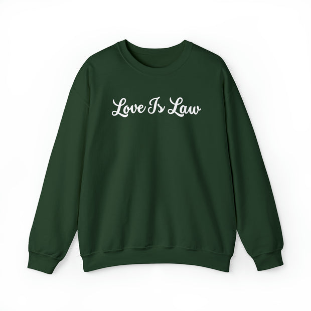 Love Is Law Unisex Heavy Blend™ Crewneck Sweatshirt