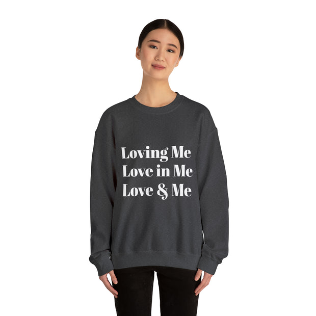 Loving, Love in, Love & Unisex Heavy Blend™ Crewneck Sweatshirt