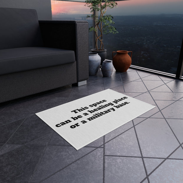 Healing or Military Outdoor Rug