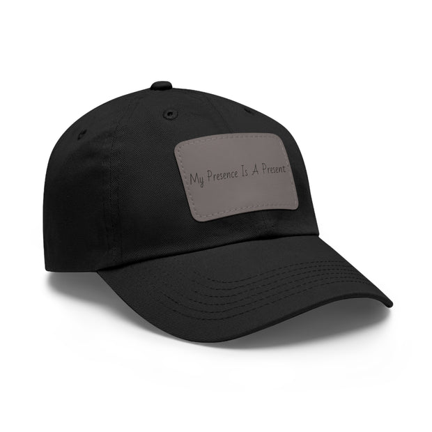 My Presence Dad Hat with Leather Patch (Rectangle)