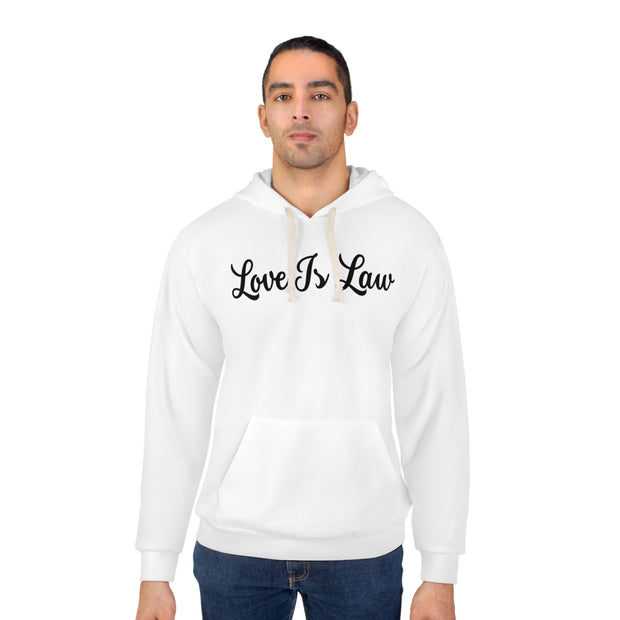 Love Is Law Unisex Pullover Hoodie (AOP)