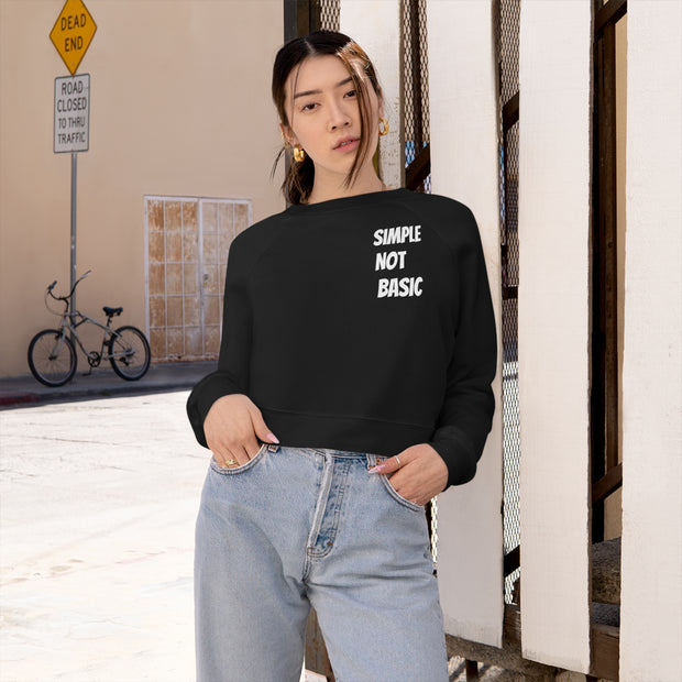 Simple Not Basic The Popular Loner Women's Cropped Fleece Pullover