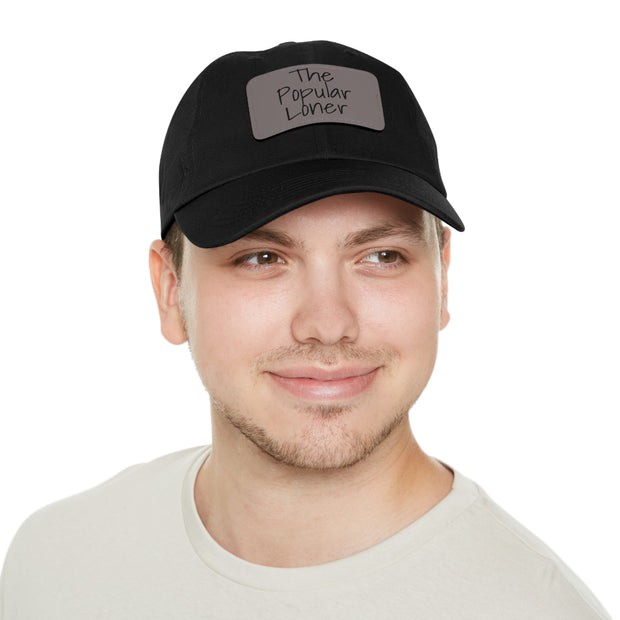 Popular Loner Dad Hat with Leather Patch (Rectangle)