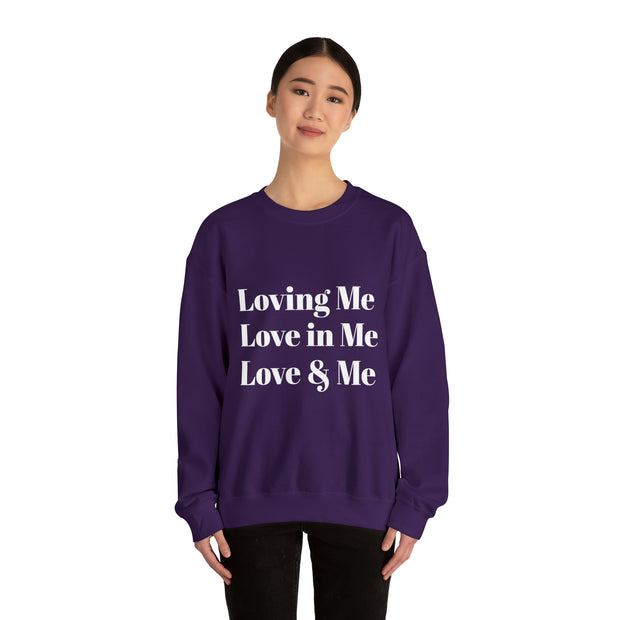 Loving, Love in, Love & Unisex Heavy Blend™ Crewneck Sweatshirt