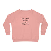 Me & God Always in Alignment Women's Dazzler Relaxed Fit Sweatshirt