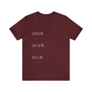 Loving, Love In, Love & Unisex Jersey Short Sleeve Tee