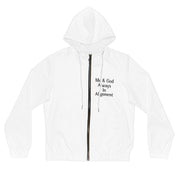 Me & God Always in Alignment Women’s Full-Zip Hoodie (AOP)