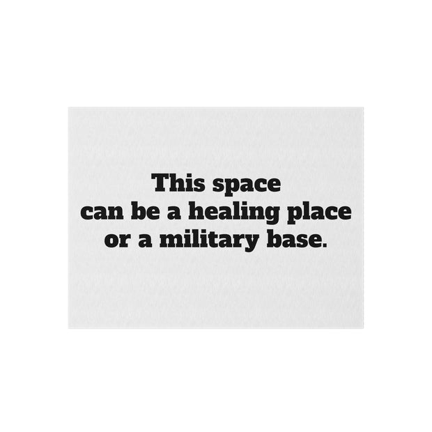 Healing or Military Outdoor Rug