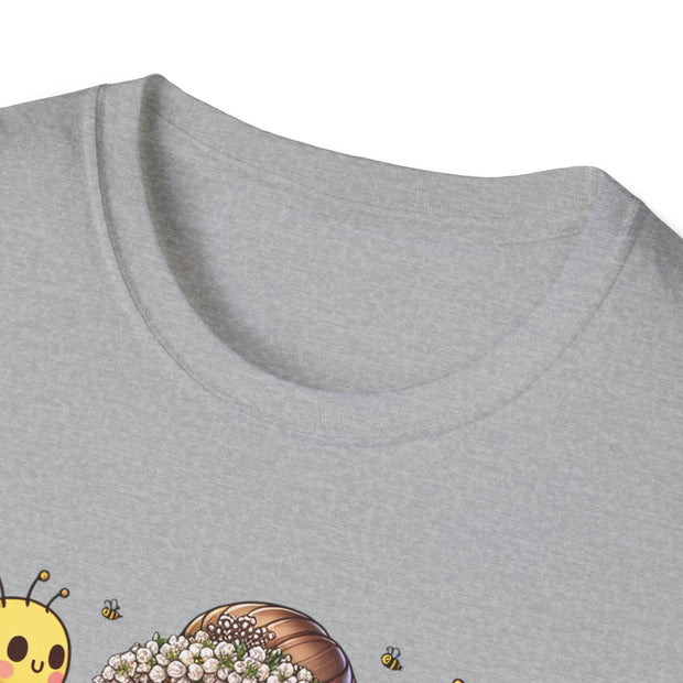 I Bee's the Bride to Bee Unisex Softstyle T-Shirt - Fun Wedding Theme Tee