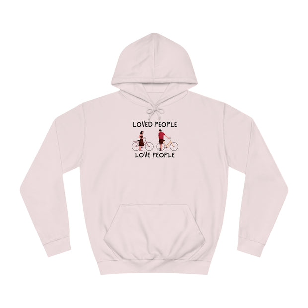 Loved People Love People Unisex College Hoodie
