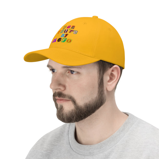 Dad You're My Hero Unisex Twill Hat
