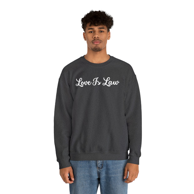 Love Is Law Unisex Heavy Blend™ Crewneck Sweatshirt