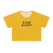 Love Based Based In Love Crop Tee (AOP)