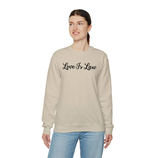 Love Is Law Unisex Heavy Blend™ Crewneck Sweatshirt