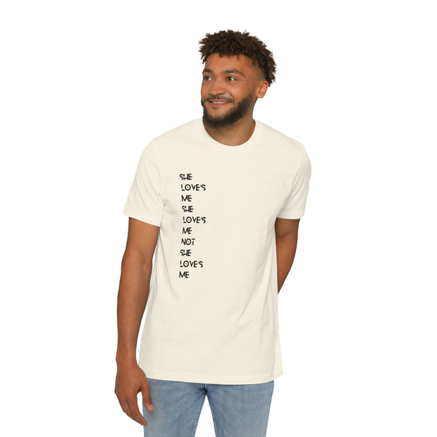 She love’s Me She love’s Me Not She love’s Me Unisex Short-Sleeve Jersey T-Shirt