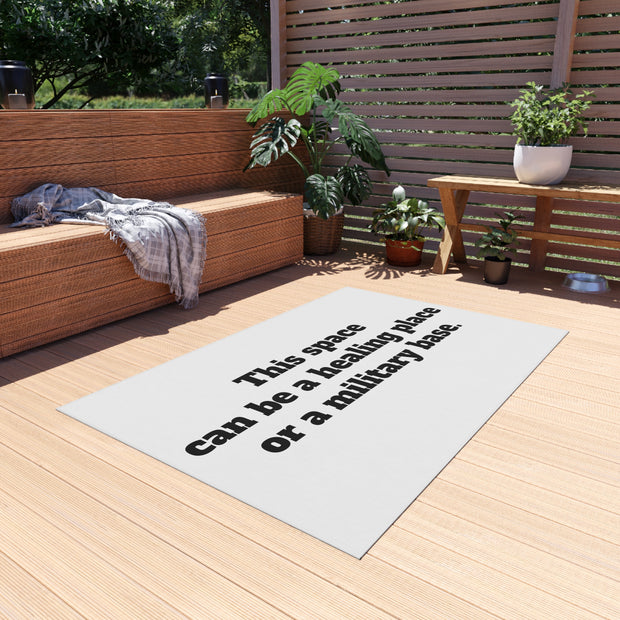 Healing or Military Outdoor Rug