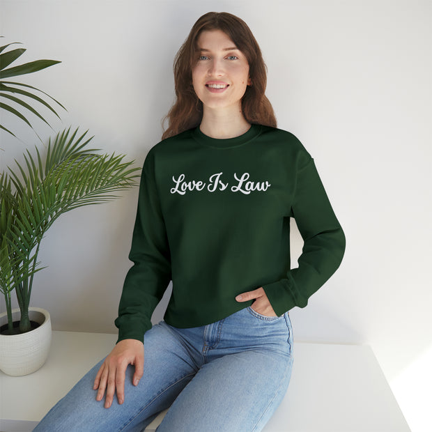 Love Is Law Unisex Heavy Blend™ Crewneck Sweatshirt