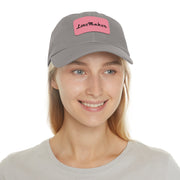LoveMaker Dad Hat with Leather Patch (Rectangle)