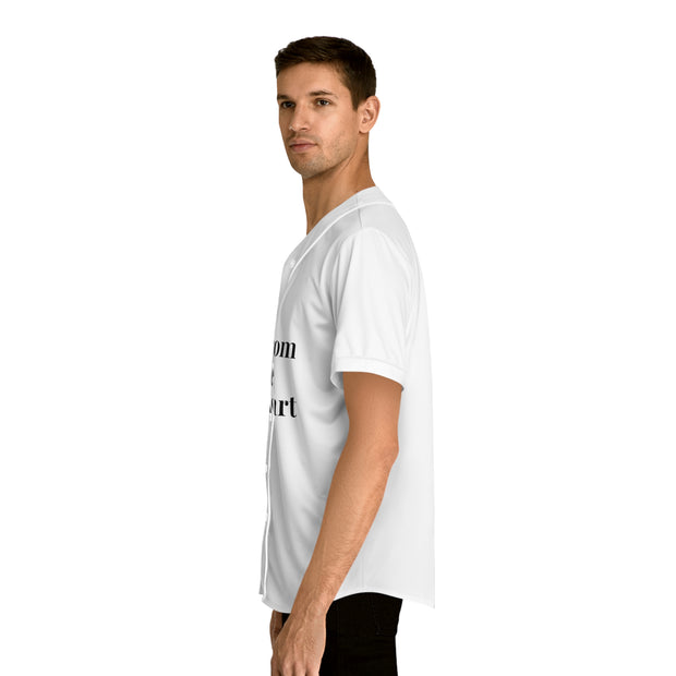Do It From The Heart  Men's Baseball Jersey (AOP)