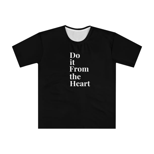 Do It From The Heart Men's Loose T-shirt (AOP)