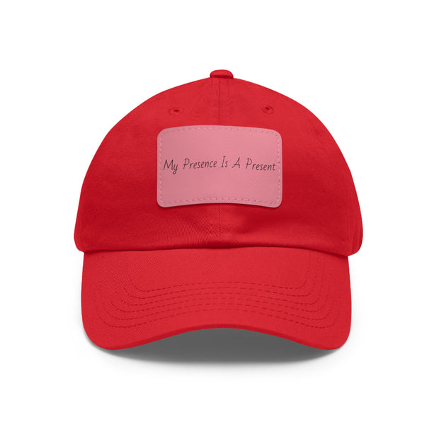 My Presence Dad Hat with Leather Patch (Rectangle)