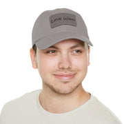 Love Wins Dad Hat with Leather Patch (Rectangle)