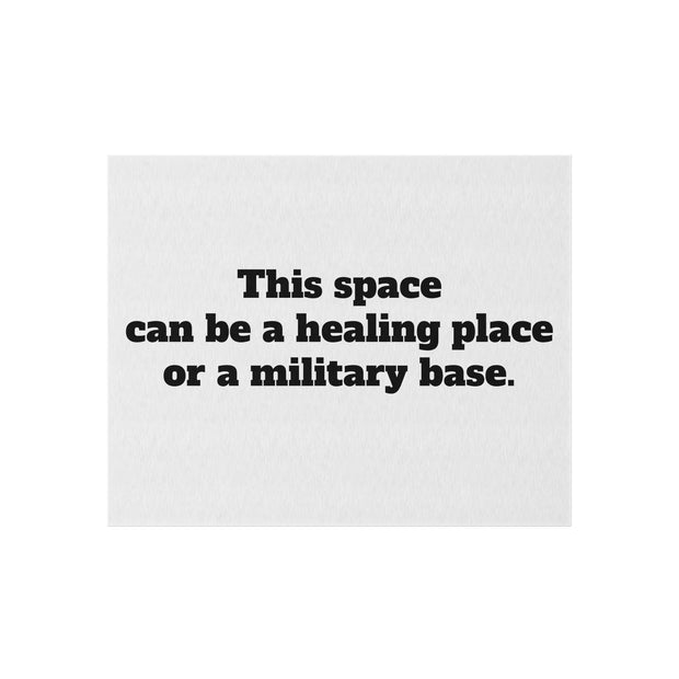 Healing or Military Outdoor Rug