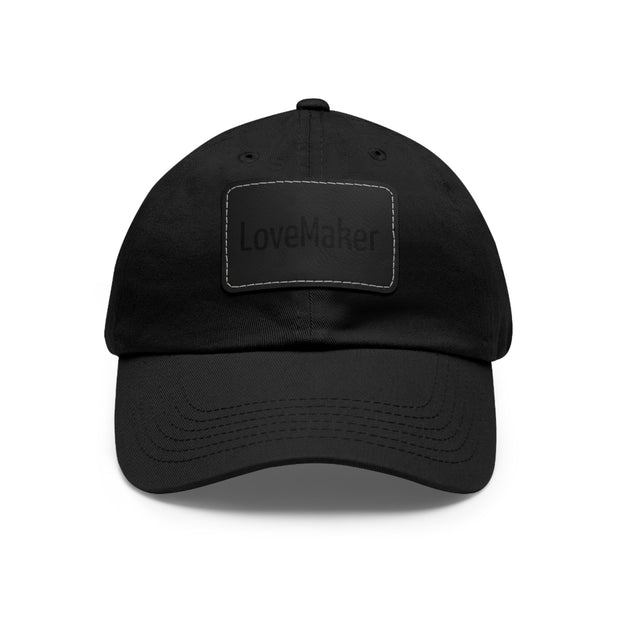 LoveMaker Dad Hat with Leather Patch (Rectangle)