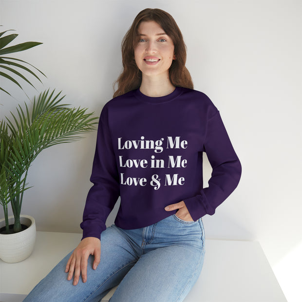 Loving, Love in, Love & Unisex Heavy Blend™ Crewneck Sweatshirt