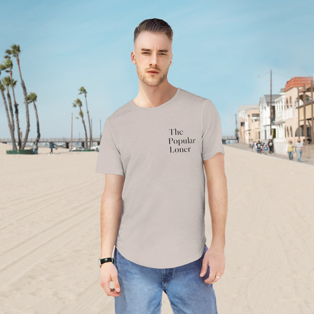 The Popular Loner Men's Jersey Curved Hem Tee