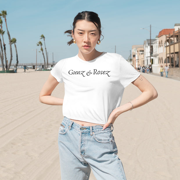 Gunz & Rosez I call that Balance Women's Flowy Cropped Tee