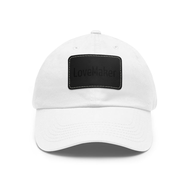 LoveMaker Dad Hat with Leather Patch (Rectangle)