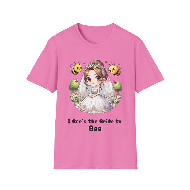 I Bee's the Bride to Bee Unisex Softstyle T-Shirt - Fun Wedding Theme Tee