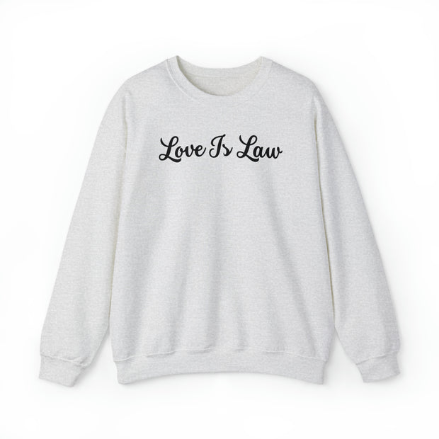 Love Is Law Unisex Heavy Blend™ Crewneck Sweatshirt