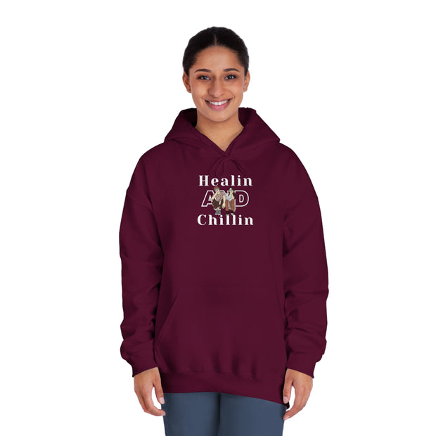 Healin and chillin Unisex DryBlend® Hooded Sweatshirt