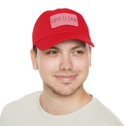 Love Is Law Dad Hat with Leather Patch (Rectangle)