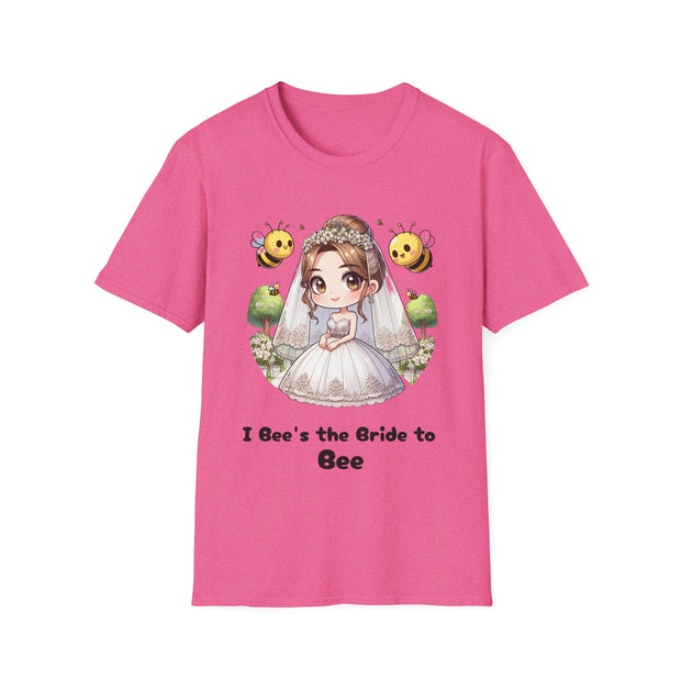 I Bee's the Bride to Bee Unisex Softstyle T-Shirt - Fun Wedding Theme Tee