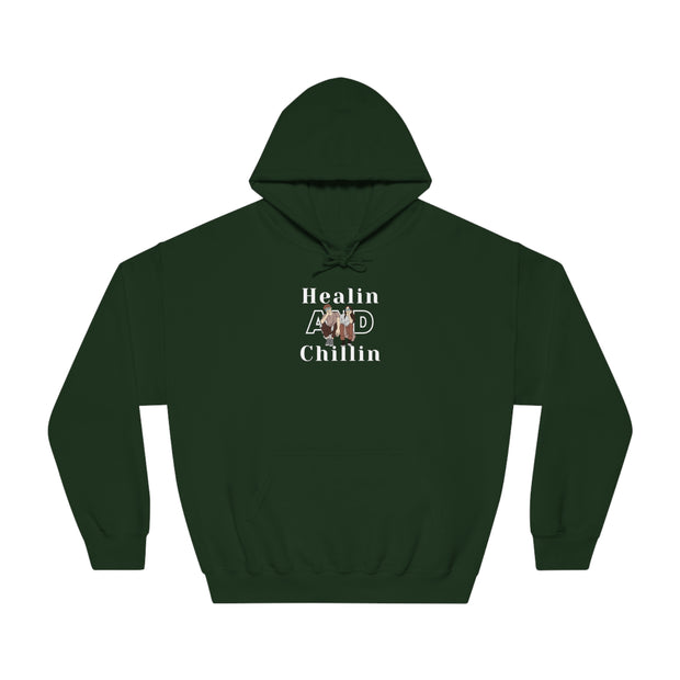 Healin and chillin Unisex DryBlend® Hooded Sweatshirt