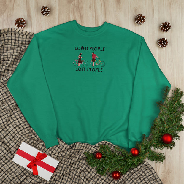Loved People Love People Unisex EcoSmart® Crewneck Sweatshirt