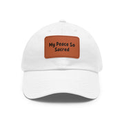 My Peace So Dad Hat with Leather Patch (Rectangle)