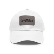 LoveMaker Dad Hat with Leather Patch (Rectangle)