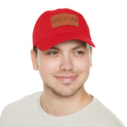 Love Is Law Dad Hat with Leather Patch (Rectangle)